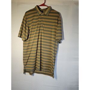 Dunning Golf Men's Polo Medium M‎ Striped Golf Activewear Outdoor